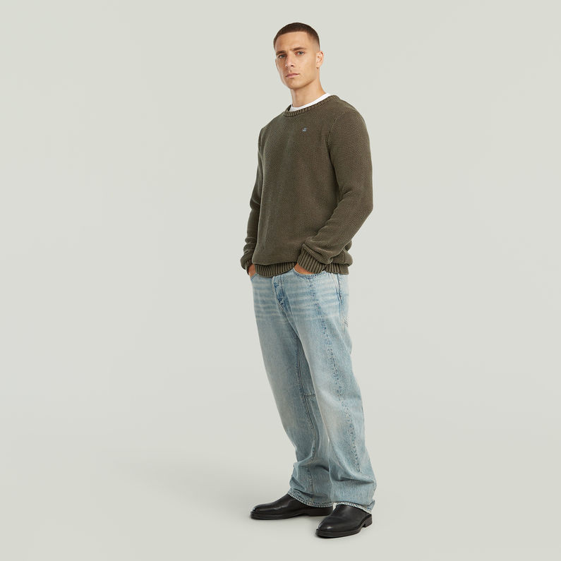 G-STAR Outlet Prenda teñida de punto con estructura Gris