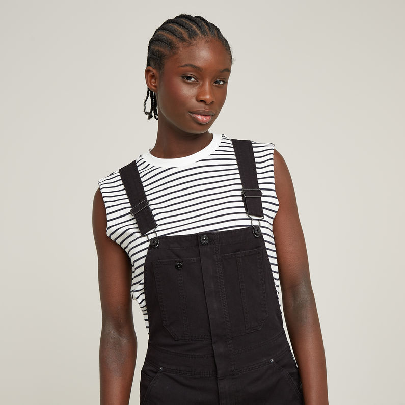 G-STAR Outlet Slim Dungaree Black