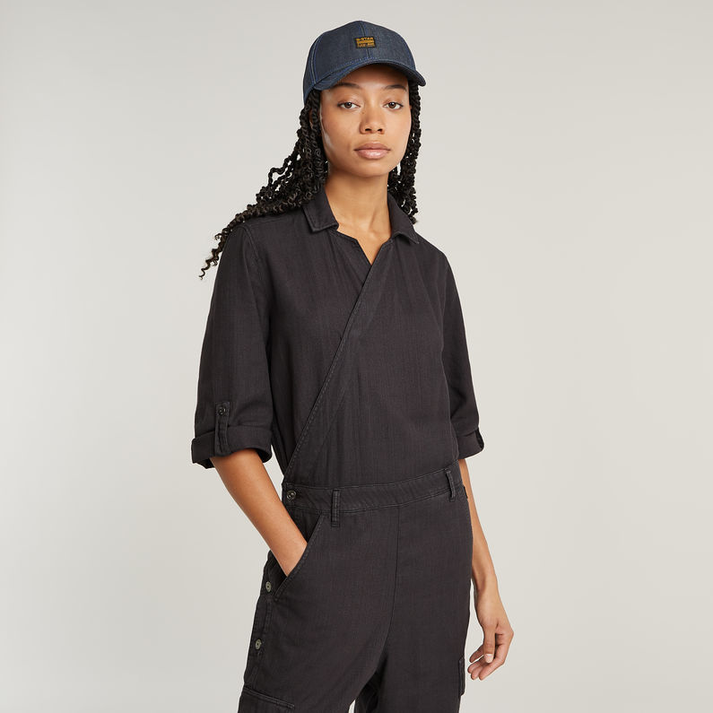 G-STAR Outlet Wrap Jumpsuit Grey