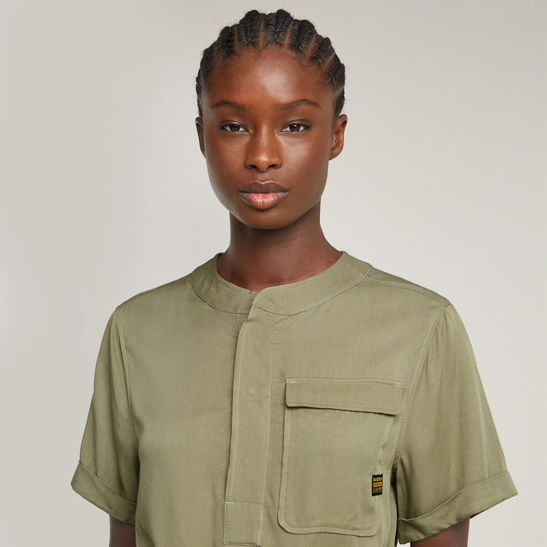 G-STAR Outlet Vestido Belted Verde