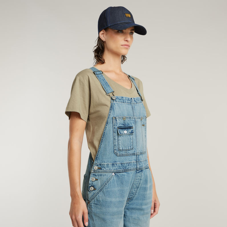 G-STAR Outlet Bowey Loose Short Jumpsuit Light blue