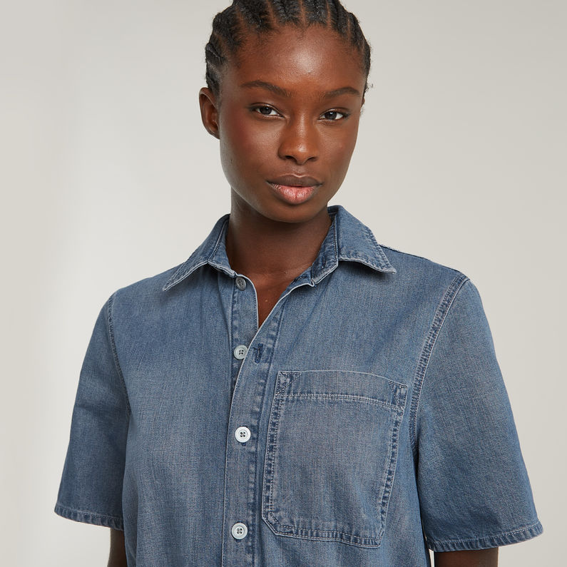 G-STAR Outlet Easy Short Jumpsuit Medium blue