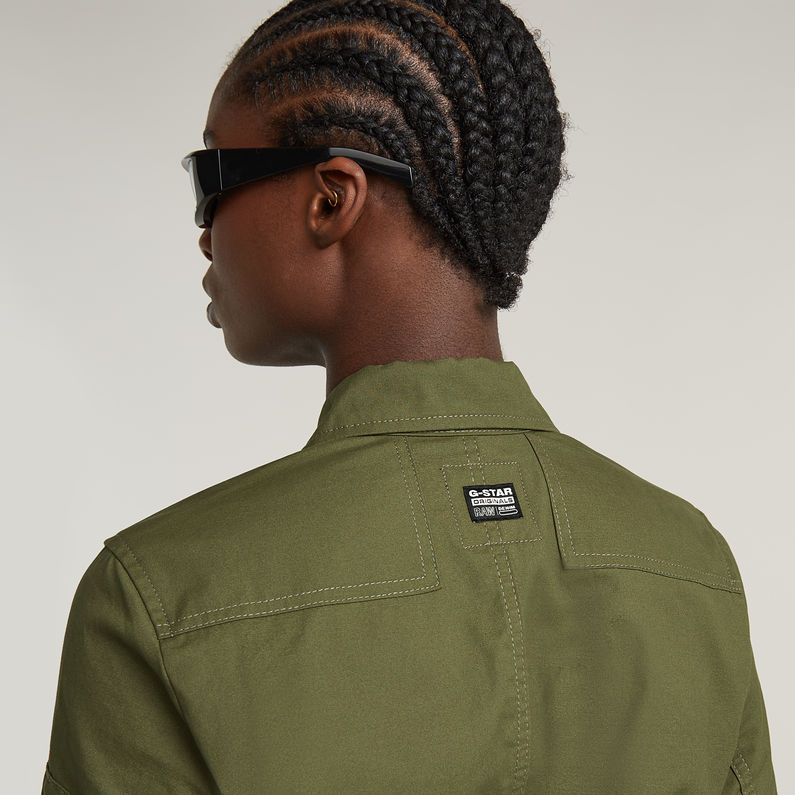 G-STAR Outlet Multi Zip Winter Jumpsuit Green