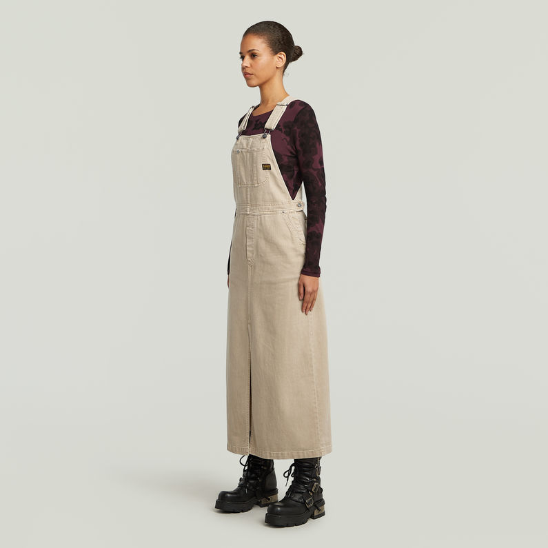 G-STAR Outlet Pichi Dungaree Dress Beige