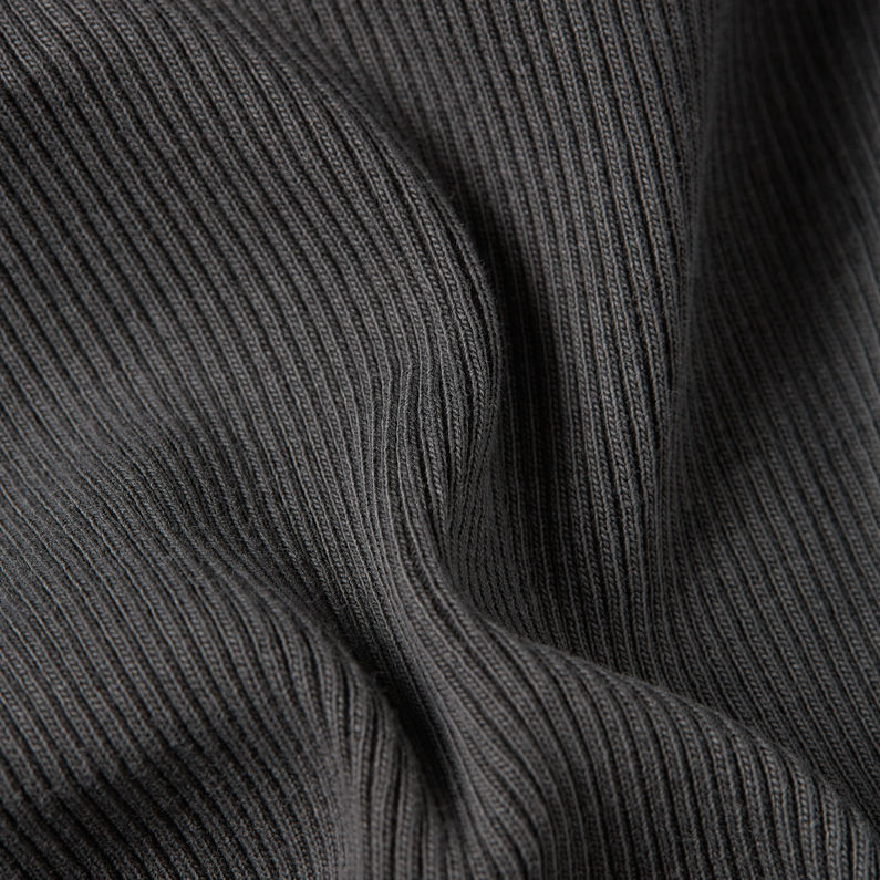 G-STAR Outlet Vestido Washed Slim Rib Negro