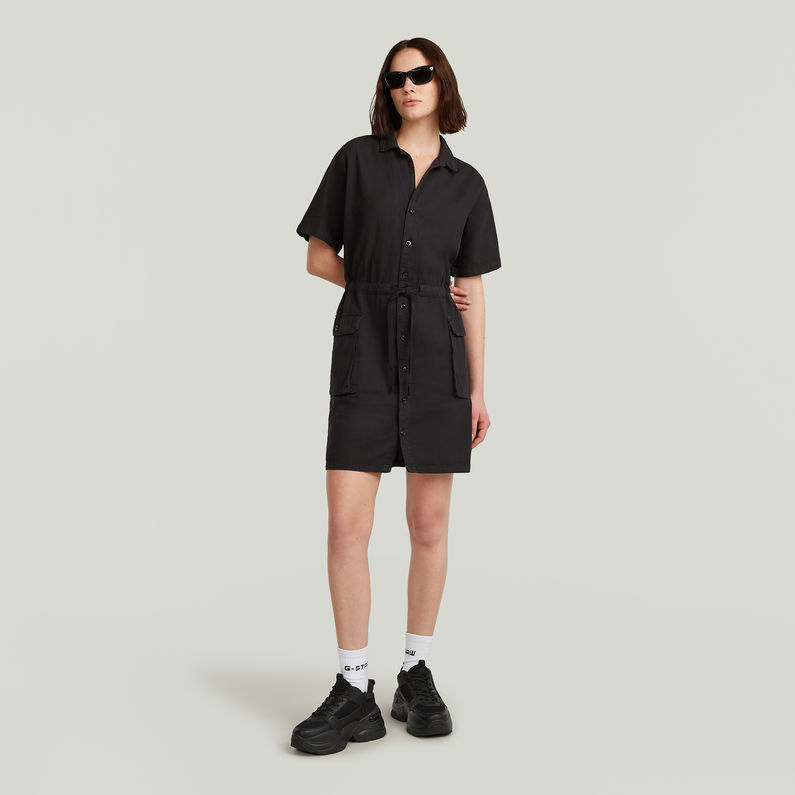 G-STAR Outlet Vestido Soft Utility Negro
