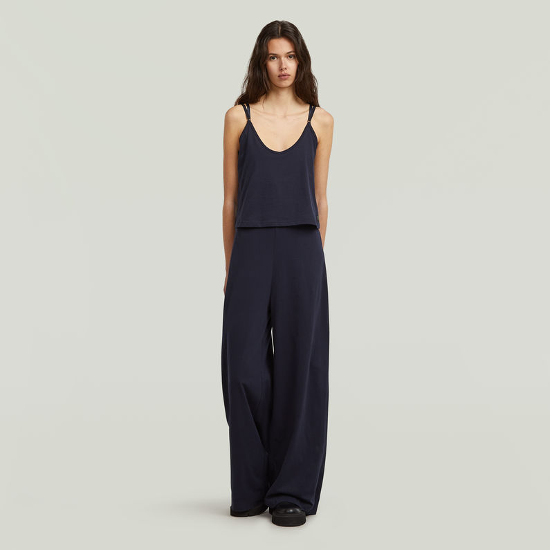 G-STAR Outlet Spaghetti Strap Loose Jumpsuit Dark blue