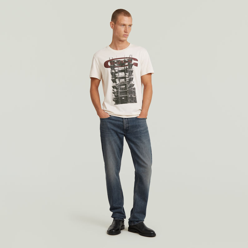 G-STAR Outlet Building Graphic T-Shirt White
