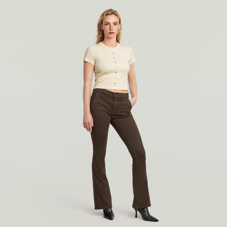 G-STAR Outlet 3301 Flare Chino Marrón