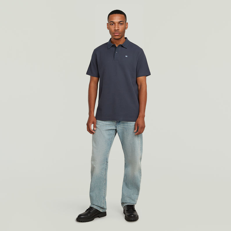 G-STAR Outlet Polo con estructura Azul oscuro