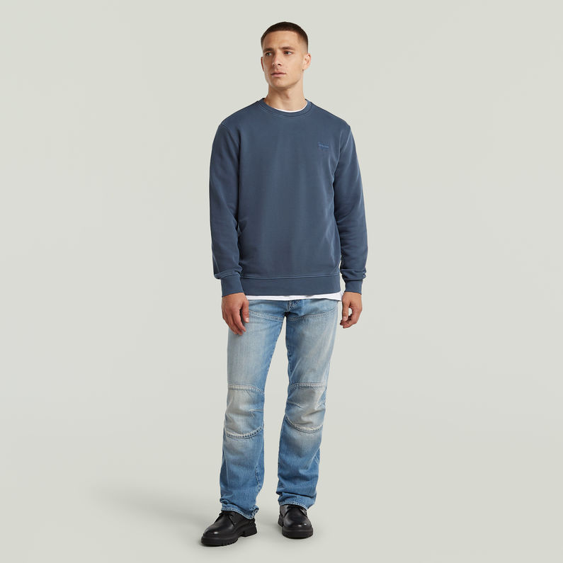 G-STAR Outlet Logo Overdyed Sweater Dark blue