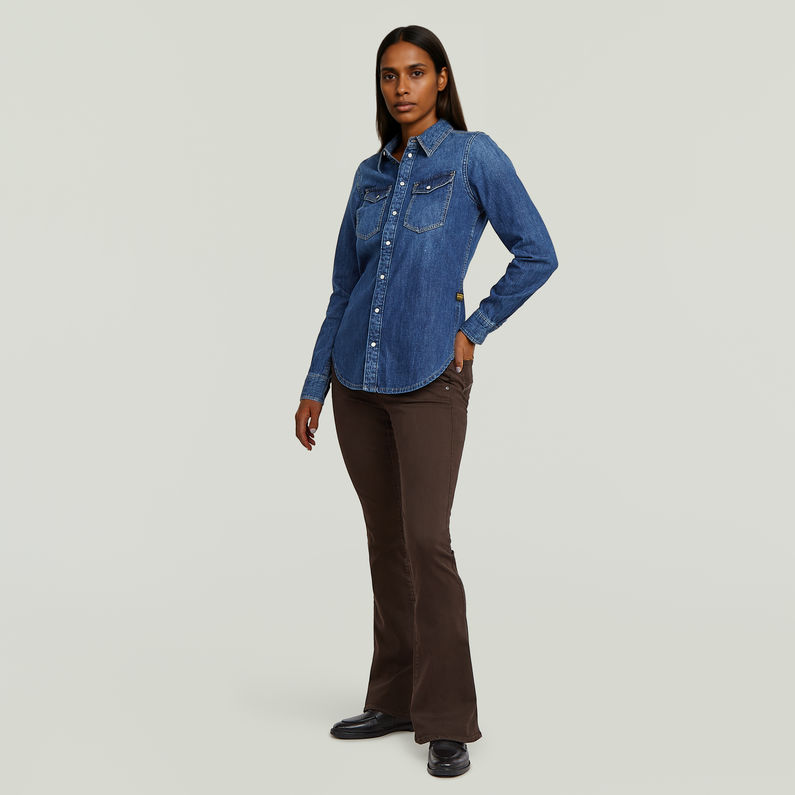 G-STAR Outlet Camisa Slim Western Azul oscuro