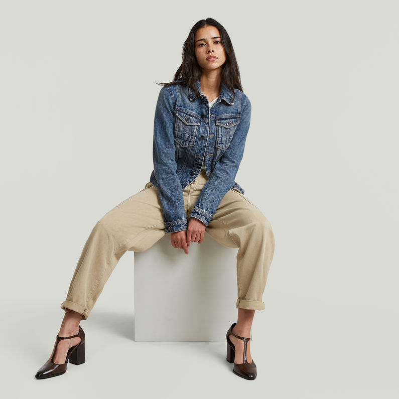 G-STAR Outlet Pantalones chinos Pleated Tapered Cargo Beige