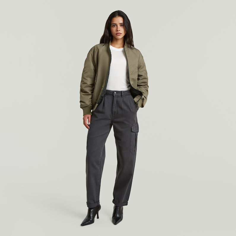 G-STAR Outlet Pantalones chinos Pleated Tapered Cargo Gris