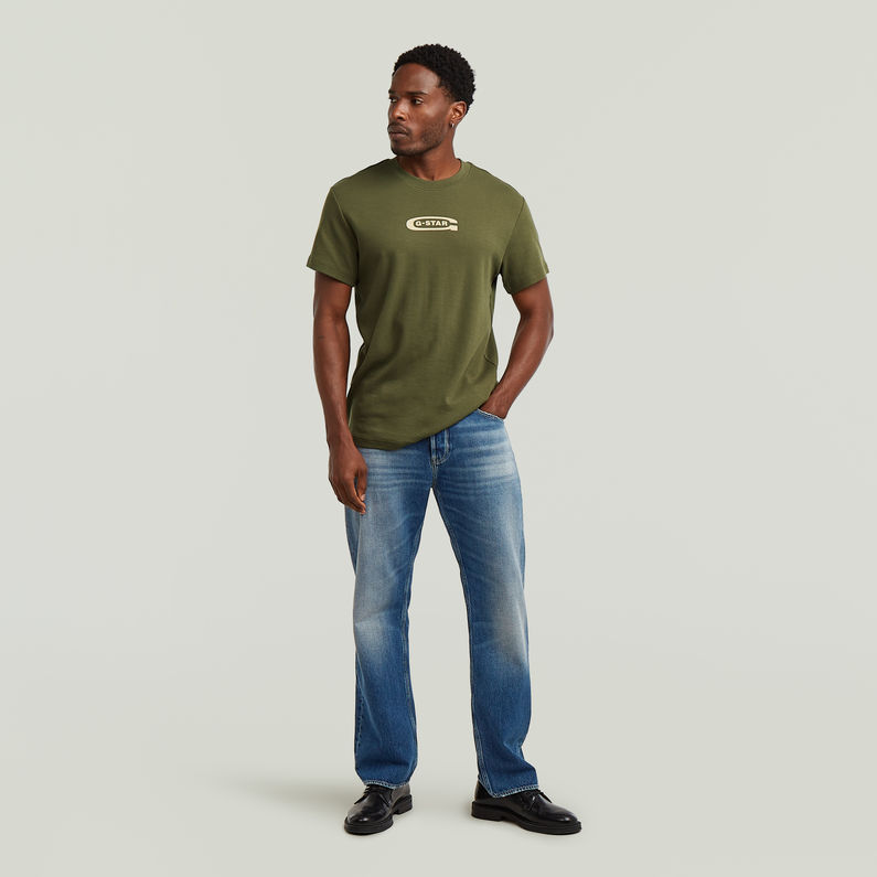 G-STAR Outlet Old Skool Logo T-Shirt Green