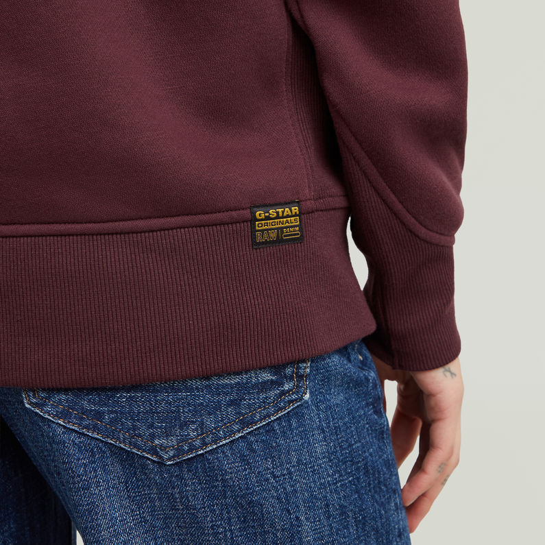 G-STAR Outlet Sudadera Premium Core 2.0 Hooded Rojo