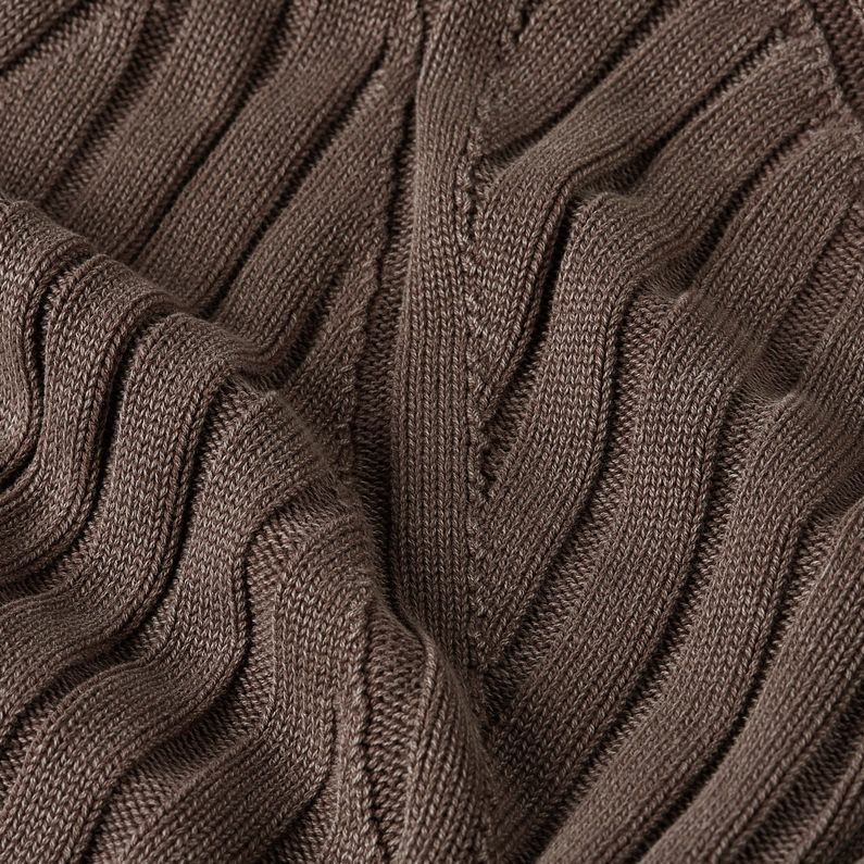 G-STAR Outlet Washed Loose Turtle Knit Pullover Brown