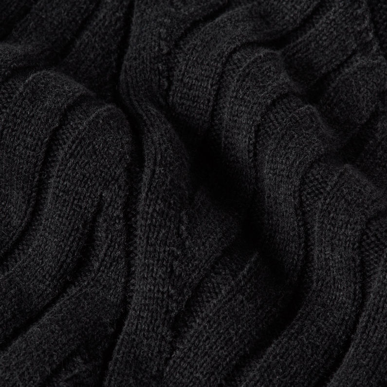 G-STAR Outlet Washed Loose Turtle Knit Black