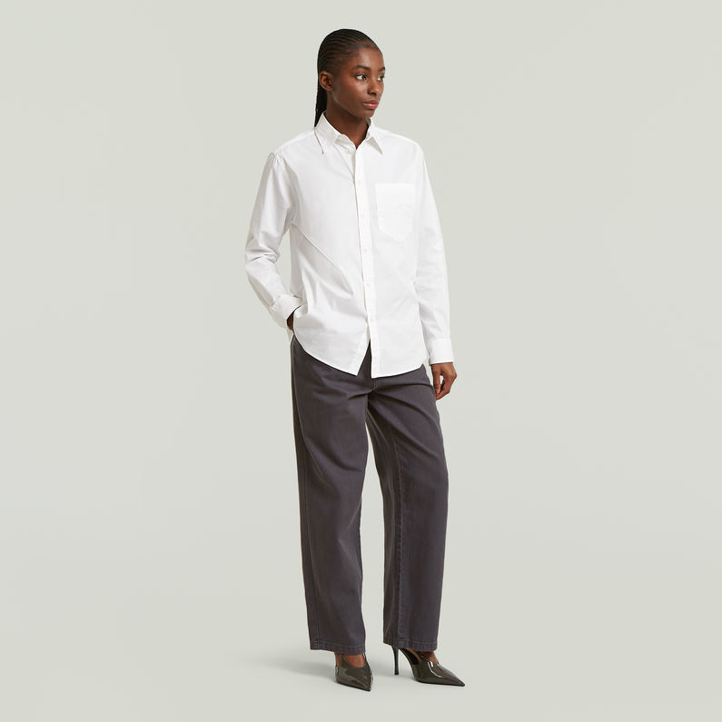 G-STAR Outlet Pantalón ancho plisado Gris