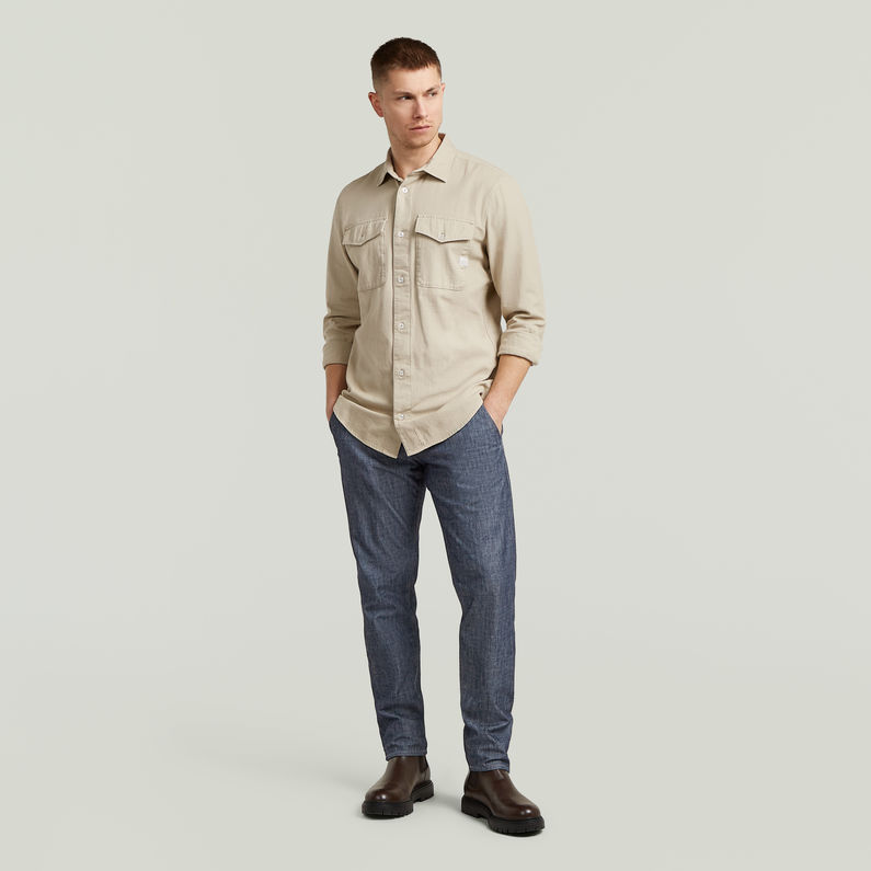 G-STAR Outlet Marine Slim Shirt Beige