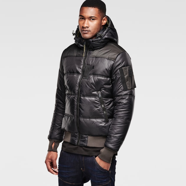 G-Star RAW | Men | Winterjackets & Coats | Whistler Hooded Bomber , Black