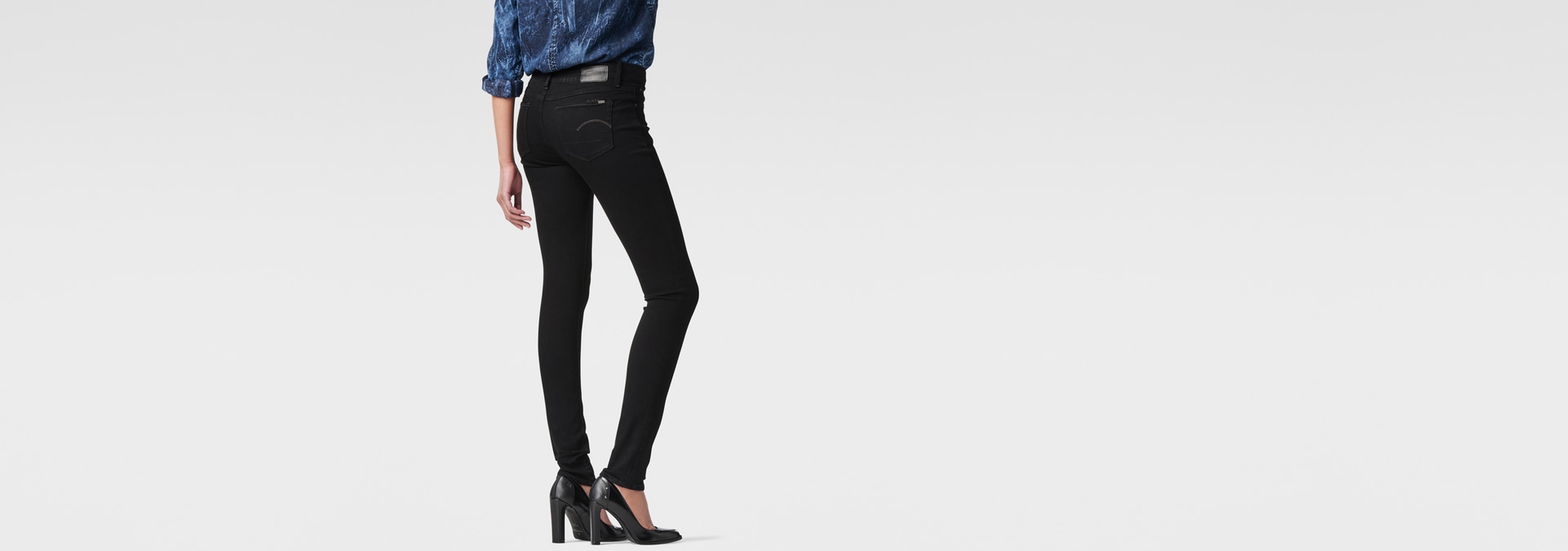 G-Star RAW | Women | Jeans | 3301 Contour High Waist Skinny Jeans , Rinsed