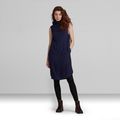 Millery Mock Dress - Dark blue - Women