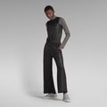 Wide Leg Jumpsuit - Black - Women