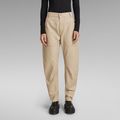 3D Fatigue Boyfriend Pants - Beige - Women