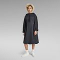 Anorak Hoodie Dress - Black - Women