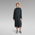 Long Shirt Dress - Grey - Women