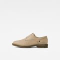 Vacum II Washed Leather Shoes - Beige - Men