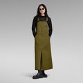 Dungaree Dress Sleeveless - Green - Women