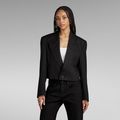 Cropped Blazer - Black - Women