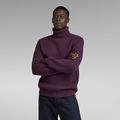 Essential Turtle Knitted Sweater - Purple - Men