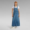 Dungaree Dress - Medium blue - Women