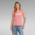 Graphic 1 Slim Top - Pink - Women