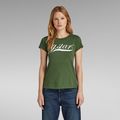 Graphic 1 Slim Top - Green - Women