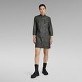 Shirt Dress - Black - Women