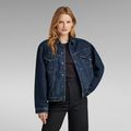 Oversized Jacket - Dark blue - Women