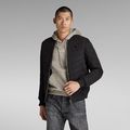 Padded Bomber Jacket - Black - Men