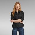 Fitted Officer Shirt - Black - Women