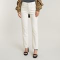 Viktoria High Straight Jeans - White - Women