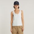 Lightweight Knitted Summer Tank Top - White - Women