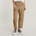 Pilot Cropped Pants - Brown - Women