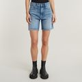 High Bermuda Shorts Clean Edge - Light blue - Women