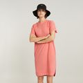 Overdyed Loose T-Shirt Dress - Pink - Women