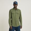 Marine Slim Shirt - Green - Men