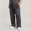 Palm Pleated Denim Pants - Grey - Men