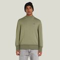 Core Mock Knitted Sweater - Green - Men